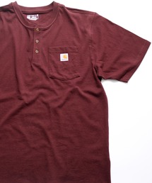 Carhartt（カーハート）の「【carhartt】カーハート ヘンリーネック ワンポイントロゴ ポケット  M Workwear Pocket SS Henley K84（Tシャツ/カットソー）」