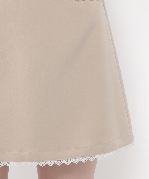 LODISPOTTO（ロディスポット）の「フルールビジュ－台形スカート（スカート・レディース・ベージュ/ブラック・MEDIUM）」の6枚目の写真