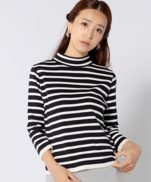 Another Edition（アナザーエディション）の「ハイゲージハイネックプルオーバー/ AE HGG HI/N PO◆（ニット/セーター・レディース・ブラック/ナチュラル/その他1・フリー）」の3枚目の写真