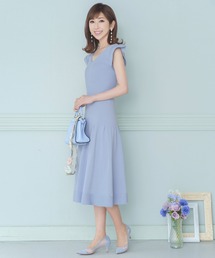 ワンピース ホールガーメントニット フレア袖 Prima Scherrer