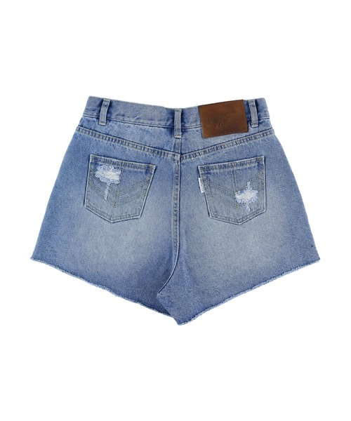ALEXIA STAM（アリシアスタン）の「Damaged Denim Shorts/ダメージデニムショーツ（デニムパンツ・レディース・ホワイト/ブルー/ブラック系その他・S/M/XS）」の18枚目の写真
