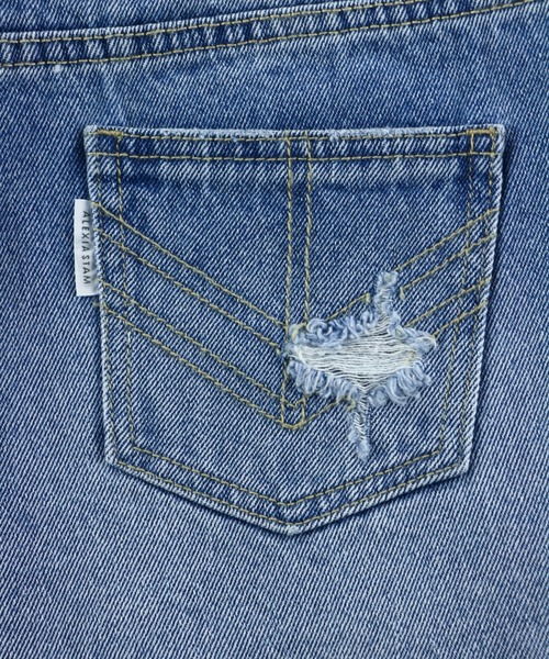 ALEXIA STAM（アリシアスタン）の「Damaged Denim Shorts/ダメージデニムショーツ（デニムパンツ・レディース・ホワイト/ブルー/ブラック系その他・S/M/XS）」の21枚目の写真