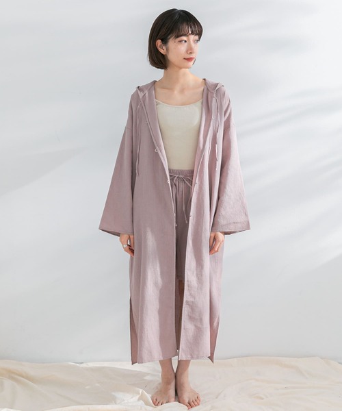 KBF(ケイビーエフ)の「illi ガウンワンピースセットアップ(ワンピース・レディース・ナチュラル/ピンク系その他・ONE)」の9枚目の写真