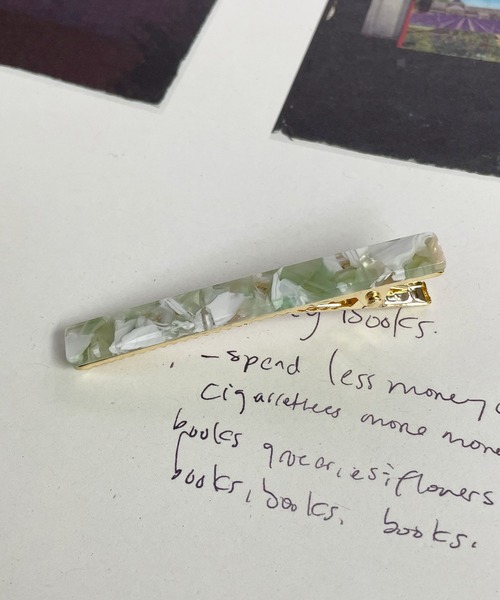 Ein（アイン）の「Ein/シェルパターンヘアピン ヘアクリップ（ヘアピン・レディース・ライトブルー/ベージュ/ブラウン/ブルー/ライトグリーン/グリーン/ゴールド/ピンク・FREE）」の5枚目の写真