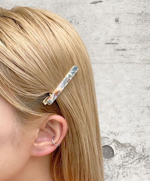 Ein（アイン）の「Ein/シェルパターンヘアピン ヘアクリップ（ヘアピン・レディース・ライトブルー/ベージュ/ブラウン/ブルー/ライトグリーン/グリーン/ゴールド/ピンク・FREE）」の6枚目の写真