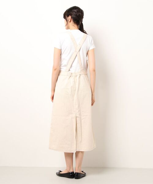 SELECT LEVERY(セレクトリベリー)の「(Emma)サロペットロングスカート(デニムスカート・レディース・ネイビー/ブルー/ベージュ/アイボリー/ブラック/グリーン・MEDIUM/LARGE)」の10枚目の写真