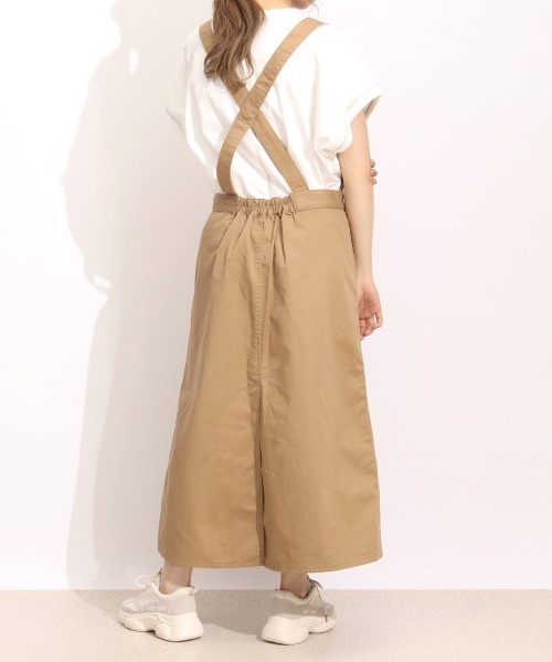 SELECT LEVERY(セレクトリベリー)の「(Emma)サロペットロングスカート(デニムスカート・レディース・ネイビー/ブルー/ベージュ/アイボリー/ブラック/グリーン・MEDIUM/LARGE)」の12枚目の写真