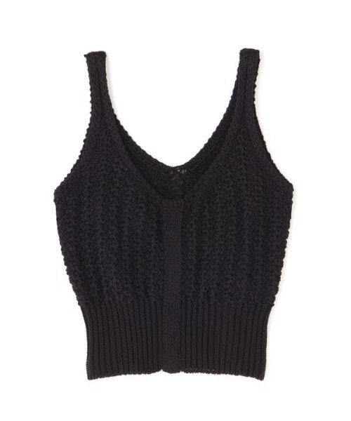 N.（N. Natural Beauty Basic）（エヌエヌナチュラルビューティーベーシック）の「◆柄編ニットタンク（タンクトップ・レディース・ブラック/ベージュ・MEDIUM）」の13枚目の写真