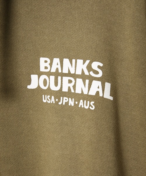 BANKS（バンクス）の「HOODIE/BANKS(バンクス)バックプリントプルオーバーパーカー（パーカー・メンズ・オフホワイト/サンドベージュ/ダークブラック・SMALL/MEDIUM/LARGE/X-LARGE）」の21枚目の写真