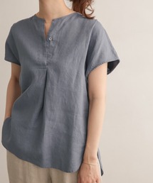 URBAN RESEARCH DOORS | リネンフレンチノーカラープルオーバー(Tシャツ/カットソー)