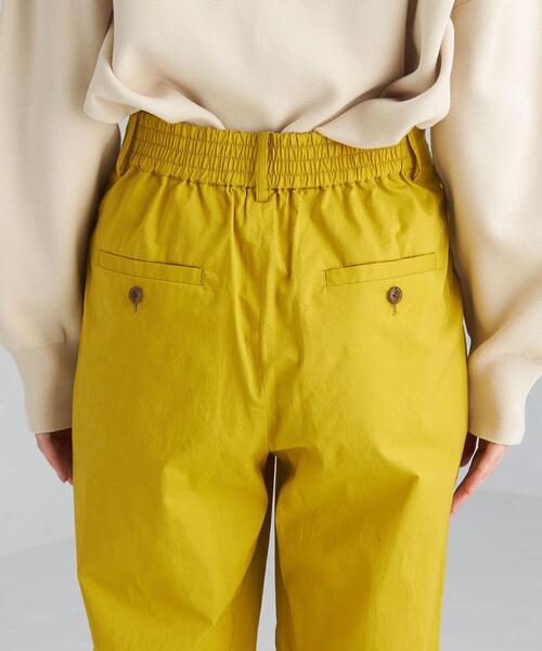 green label relaxing（グリーンレーベルリラクシング）の「タイプライター 2タック テーパード パンツ（その他パンツ・レディース・イエロー/ネイビー/パープル・36/38）」の13枚目の写真