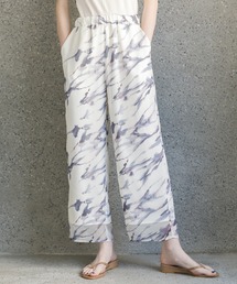 プリントシフォンパンツ*