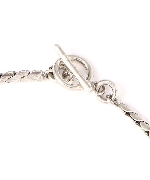 schott（ショット）の「【完全受注生産】△meian/メイアン/STERLING SILVER PYTHONTAIL CHAIN BRACELET/パイソンテール ブレスレット mab018（ブレスレット・メンズ・シルバー・FREE）」の3枚目の写真