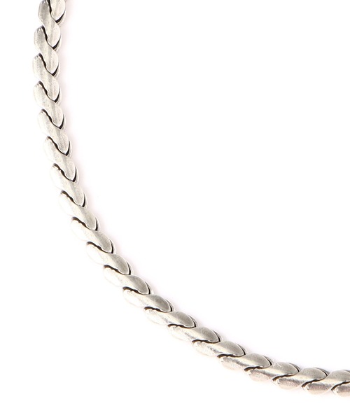 schott（ショット）の「【完全受注生産】△meian/メイアン/STERLING SILVER PYTHONTAIL CHAIN BRACELET/パイソンテール ブレスレット mab018（ブレスレット・メンズ・シルバー・FREE）」の4枚目の写真