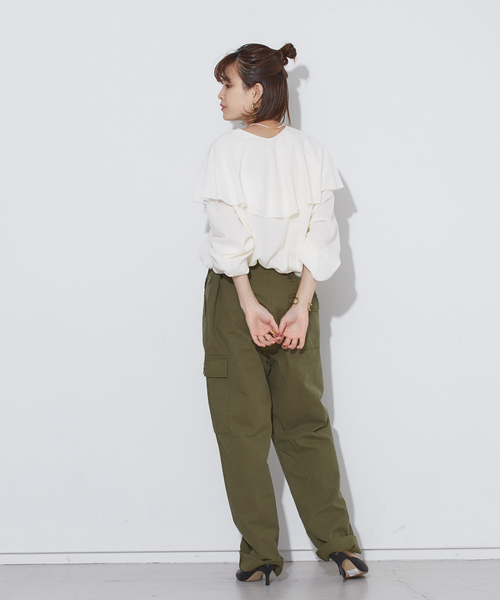 Rouge vif（ルージュヴィフ）の「【ROYAL NAVY】別注カーゴパンツ（その他パンツ・レディース・ベージュ/カーキ・36/38）」の14枚目の写真