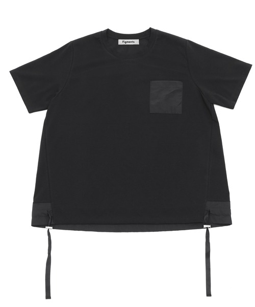 Figments（フィグメンツ）の「ドロストＴシャツ（Tシャツ/カットソー・レディース・ブラック/ホワイト・FREE）」の3枚目の写真