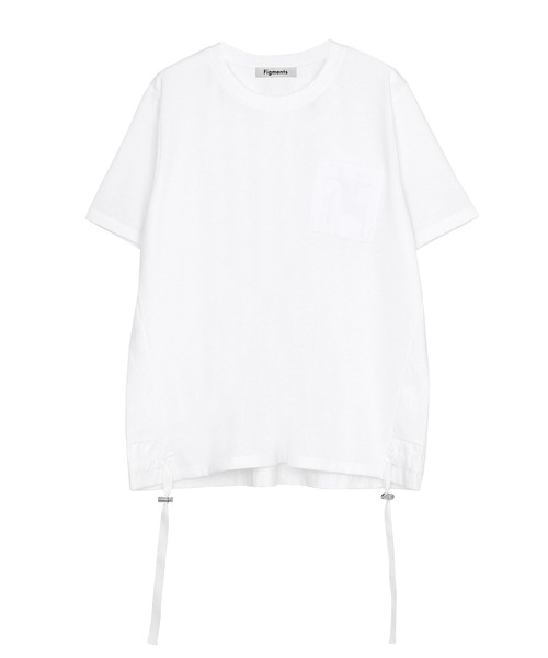 Figments（フィグメンツ）の「ドロストＴシャツ（Tシャツ/カットソー・レディース・ブラック/ホワイト・FREE）」の15枚目の写真