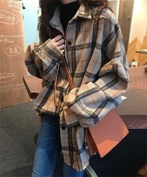 MAISON DE THERESE | ビッグシルエットチェックシャツブラウス(シャツ/ブラウス)