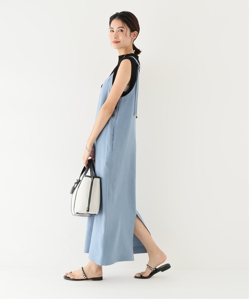 Simplicite(サンプリシテ)の「サイドボタン 2WAYジャンスカ(ジャンパースカート・レディース・ブルー系その他/ホワイト・FREE)」の21枚目の写真