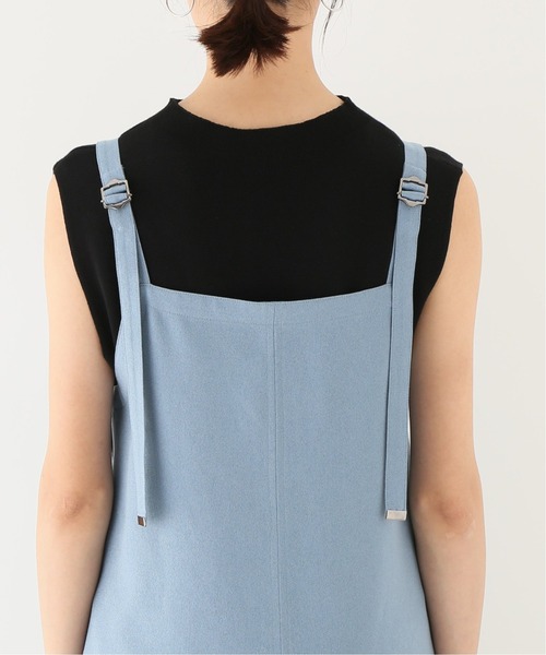 Simplicite(サンプリシテ)の「サイドボタン 2WAYジャンスカ(ジャンパースカート・レディース・ブルー系その他/ホワイト・FREE)」の16枚目の写真