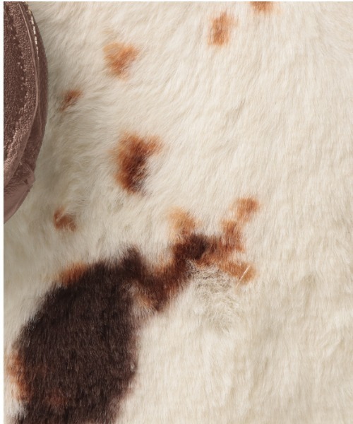 Via Demizon（ビアデミゾン）の「エコファー2WAYトートバッグ（トートバッグ・レディース・ブラック/ブラウン・フリー）」の9枚目の写真