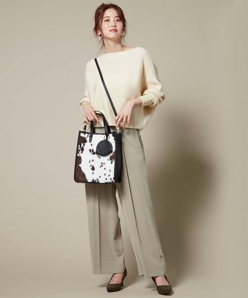 Via Demizon（ビアデミゾン）の「エコファー2WAYトートバッグ（トートバッグ・レディース・ブラック/ブラウン・フリー）」の14枚目の写真