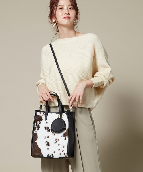 Via Demizon（ビアデミゾン）の「エコファー2WAYトートバッグ（トートバッグ・レディース・ブラック/ブラウン・フリー）」の16枚目の写真