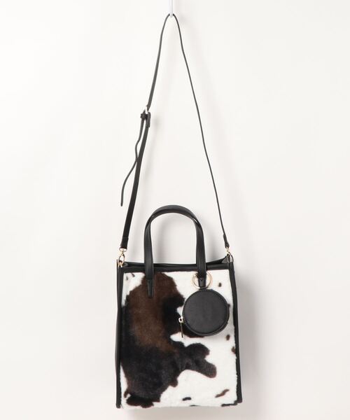 Via Demizon（ビアデミゾン）の「エコファー2WAYトートバッグ（トートバッグ・レディース・ブラック/ブラウン・フリー）」の20枚目の写真