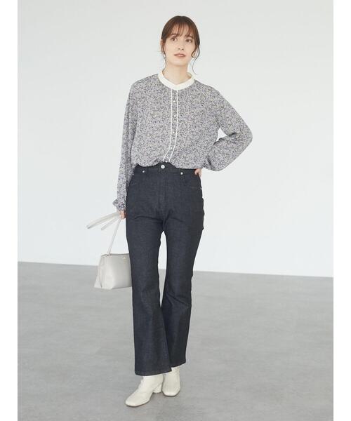 ELENCARE DUE(エレンカーレデュエ)の「・ELENCARE DUE フレアスキニーパンツ*(デニムパンツ・レディース・インディゴブルー/その他16/ブラック・L/M)」の13枚目の写真