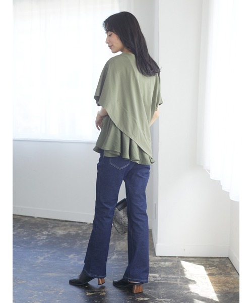 ELENCARE DUE(エレンカーレデュエ)の「・ELENCARE DUE フレアスキニーパンツ*(デニムパンツ・レディース・インディゴブルー/その他16/ブラック・L/M)」の16枚目の写真