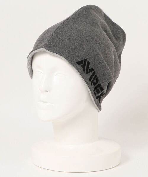 AVIREX（アヴィレックス）の「AVR リバーシブルスウェットキャップ（ニットキャップ/ビーニー・メンズ・ブラック/グレー/カーキ・FREE）」の3枚目の写真