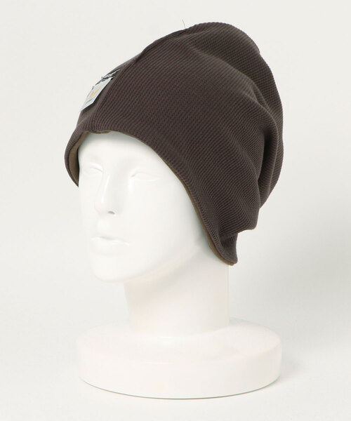 AVIREX（アヴィレックス）の「AVR リバーシブルスウェットキャップ（ニットキャップ/ビーニー・メンズ・ブラック/グレー/カーキ・FREE）」の4枚目の写真