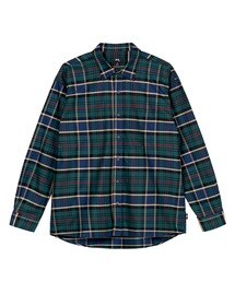 stussy リラックスフィット プラッドツイルシャツ STUSSY ステューシー シャツ 半袖 メンズ Flat Bottom Crinkled