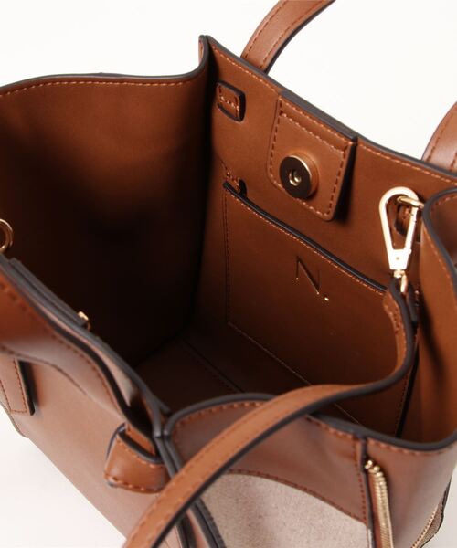 N.（N. Natural Beauty Basic）（エヌエヌナチュラルビューティーベーシック）の「サイドジップショルダーバッグ（トートバッグ・レディース・ブラウン/ブルー/ベージュ・ﾌﾘ-）」の8枚目の写真