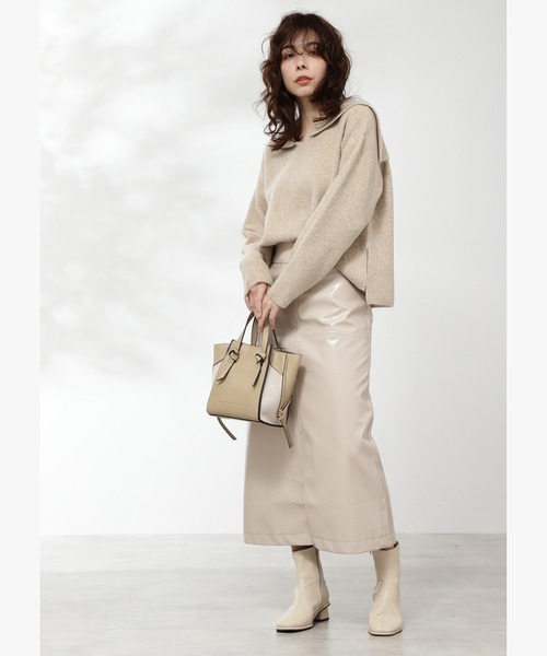 N.（N. Natural Beauty Basic）（エヌエヌナチュラルビューティーベーシック）の「サイドジップショルダーバッグ（トートバッグ・レディース・ブラウン/ブルー/ベージュ・ﾌﾘ-）」の12枚目の写真