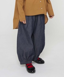 NHT | エヌエイチティー ギャザーワイドパンツ（デニム）(その他パンツ)