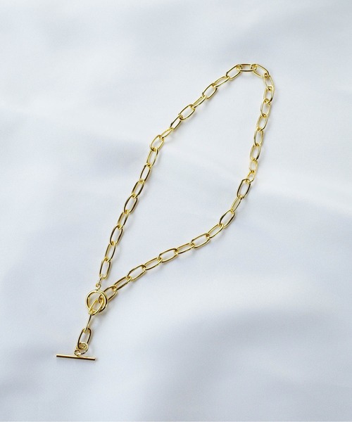 SIGNAL(シグナル)の「【SIGNAL /シグナル】 Oval Chain Necklace /オーバルチェーンネックレス(ネックレス・レディース・シルバー/ゴールド/シルバー×ゴールド・40cm)」の16枚目の写真