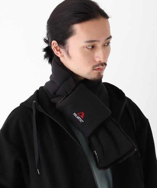 BASECONTROL(ベースコントロール)の「◆POLARTEC ポーラテック 差し込みボアマフラー(ストール/ショール・メンズ・ブラック・99)」の5枚目の写真