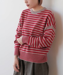 BEAMS BOY | BEAMS BOY / 7ゲージ ボーダー クルーネック ニット(ニット/セーター)