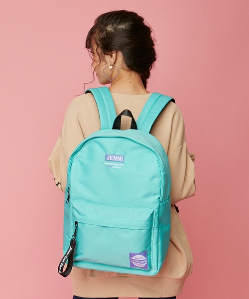 JENNI love（ジェニィラブ）の「シンプルデイリーリュック（バックパック/リュック・キッズ・ブラック/ミント/ラベンダー・F）」の2枚目の写真