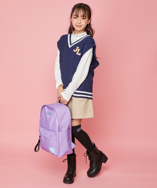 JENNI love（ジェニィラブ）の「シンプルデイリーリュック（バックパック/リュック・キッズ・ブラック/ミント/ラベンダー・F）」の6枚目の写真