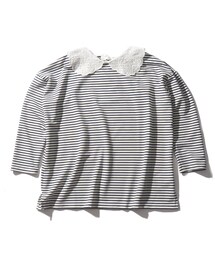 THE SHOP TK （ザ ショップ ティーケー ）の「◆【ママとお揃い/160cmまで/WEB&一部店限定】BIGフリルカラーTシャツ（Tシャツ/カットソー・キッズ）」