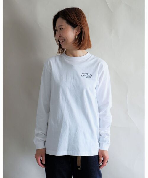 MANASTASH（マナスタッシュ）の「MANASTASH/マナスタッシュ　W's PHOTO L/S TEE 'COLLAGE'　ウィメンズ　フォトロンＴ　コラージュ（Tシャツ/カットソー・レディース・ホワイト/ブラック・MEDIUM）」の5枚目の写真