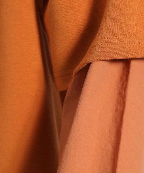 niko and...（ニコアンド）の「ライトダンボールBIGプルオーバー（Tシャツ/カットソー・メンズ・ブラック/カーキ/オレンジ・MEDIUM/LARGE）」の15枚目の写真