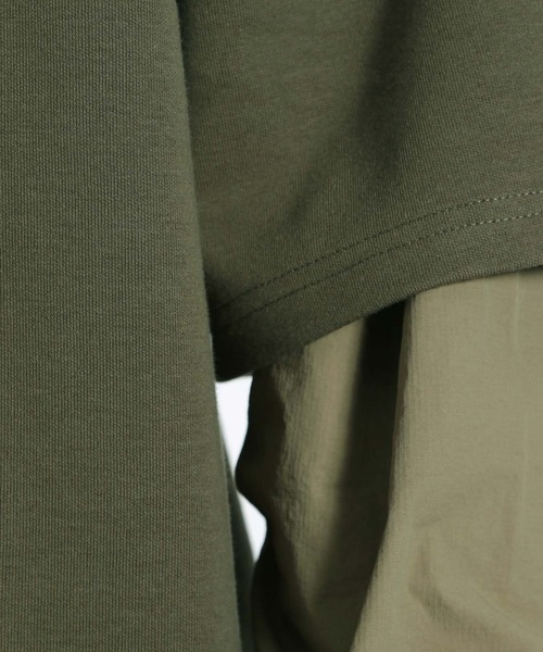 niko and...（ニコアンド）の「ライトダンボールBIGプルオーバー（Tシャツ/カットソー・メンズ・ブラック/カーキ/オレンジ・MEDIUM/LARGE）」の7枚目の写真