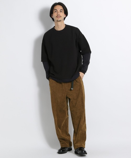 niko and...（ニコアンド）の「ライトダンボールBIGプルオーバー（Tシャツ/カットソー・メンズ・ブラック/カーキ/オレンジ・MEDIUM/LARGE）」の12枚目の写真