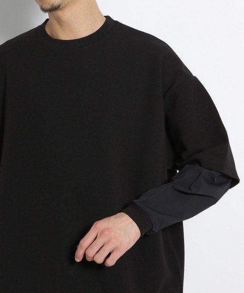 niko and...（ニコアンド）の「ライトダンボールBIGプルオーバー（Tシャツ/カットソー・メンズ・ブラック/カーキ/オレンジ・MEDIUM/LARGE）」の16枚目の写真