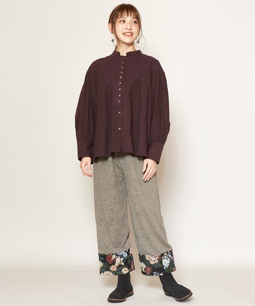 チャイハネ(チャイハネ)の「【チャイハネ】ゴブランパッチワークパンツ(その他パンツ・レディース・ブラック/ベージュ/カーキ・FREE)」の8枚目の写真
