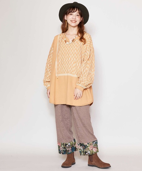 チャイハネ(チャイハネ)の「【チャイハネ】ゴブランパッチワークパンツ(その他パンツ・レディース・ブラック/ベージュ/カーキ・FREE)」の9枚目の写真