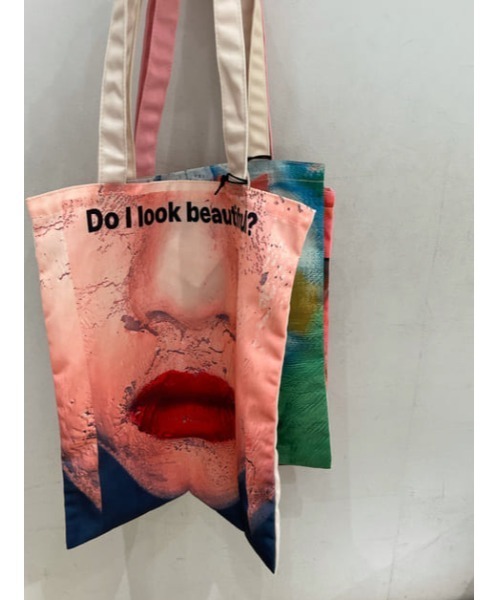 SLY（スライ）の「YUKAHIRAC X SLY TOTE BAG/トートバッグ（トートバッグ・レディース・ベージュ/ピンク/グリーン・FREE）」の20枚目の写真